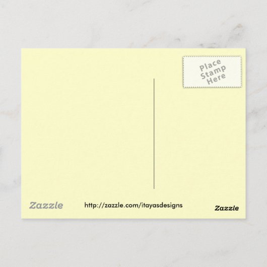 InThe light van het oorspronkelijke schilderen Briefkaart (Achterkant)