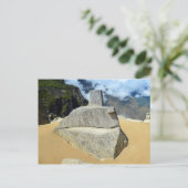 Inti Watana Stone Calendar bij Machu Picchu, Peru Briefkaart (Staand voorkant)