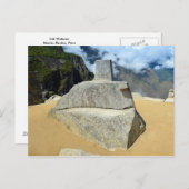 Inti Watana Stone Calendar bij Machu Picchu, Peru Briefkaart (Voorkant / Achterkant)