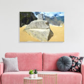 Inti Watana Stone Calendar bij Machu Picchu, Peru Canvas Afdruk (Insitu (Woonkamer))