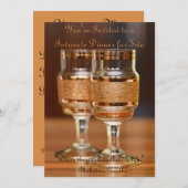 Intiem diner voor Twee Kaart (Voorkant / Achterkant)