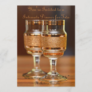 Intiem diner voor Twee Kaart