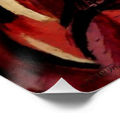 "Intiem Stilleven met Incident", glanzend Poster (Hoek)