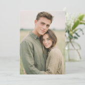 Intieme groene roestige foto kaart (Staand voorkant)