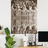 INTIEME PORTRAIT VAN DE BEVOLKING VAN DE FRANKRIJK POSTER (Thuiskantoor)