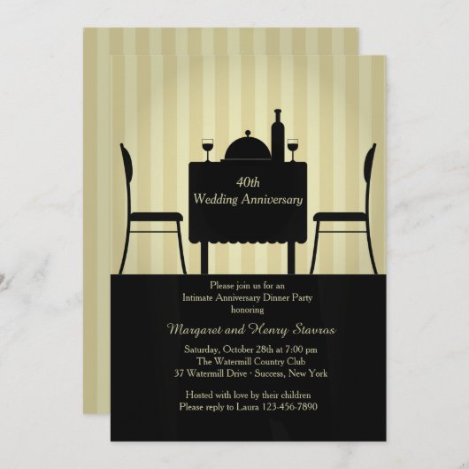 Intieme Uitnodiging (Voorkant / Achterkant)