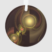 Intieme verbinding Abstracte Art Acrylic Cirkel Ornament (achterkant)