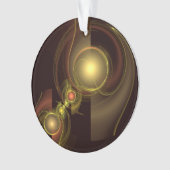 Intieme verbinding Abstracte Art Acrylic Cirkel Ornament (voorkant)