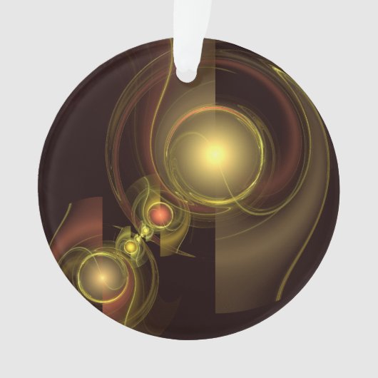 Intieme verbinding Abstracte Art Acrylic Cirkel Ornament (voorkant)