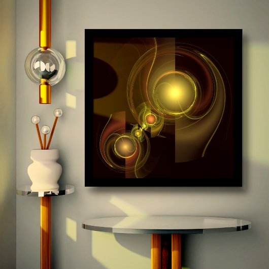 Intieme verbinding - Abstracte platte canvas afdru