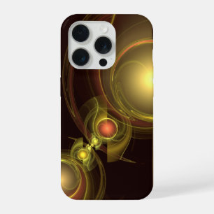 Intieme Verbinding Gouden Energie Abstracte Kunst iPhone 15 Pro Case