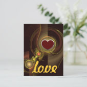 Intieme verbinding Liefde Briefkaart (Staand voorkant)