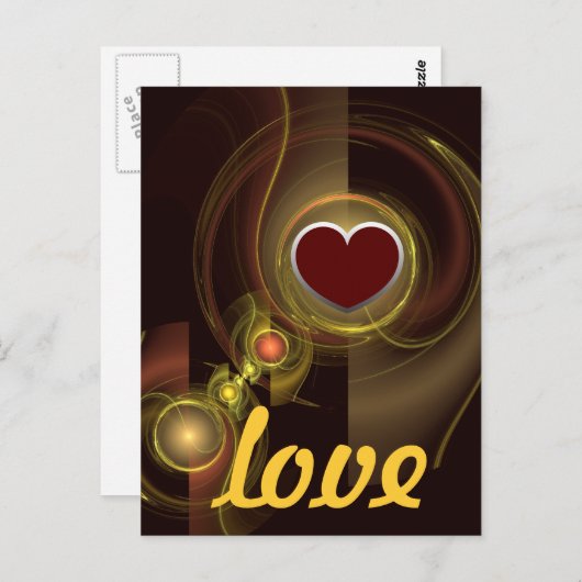 Intieme verbinding Liefde Briefkaart (Voorkant / Achterkant)