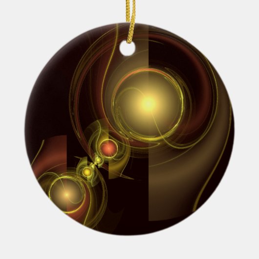 Intimate Connection Abstract Art Circle Ornament (Voorkant)