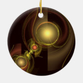 Intimate Connection Abstract Art Circle Ornament (Achterkant)