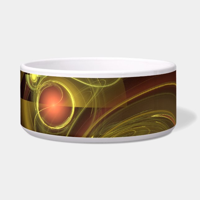 Intimate Connection Abstract Art Dog Bowl Voerbakje (Voorkant)