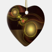 Intimate Connection Abstract Art Heart Ornament (Rechts)