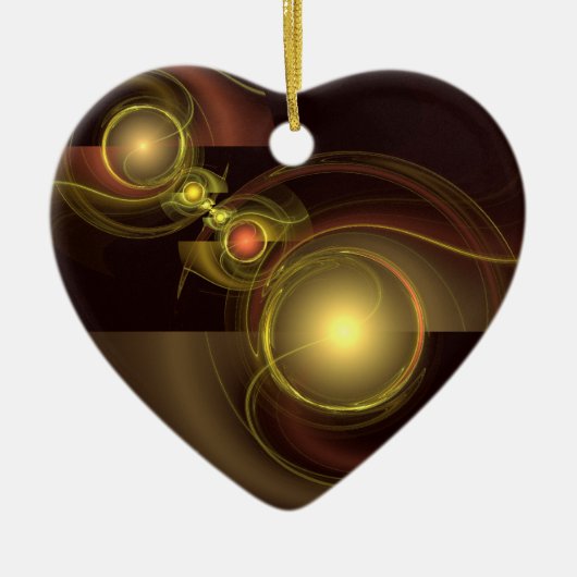 Intimate Connection Abstract Art Heart Ornament (Voorkant)