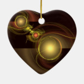 Intimate Connection Abstract Art Heart Ornament (Achterkant)