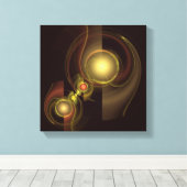 Intimate Connection Abstract Black en White Canvas Afdruk (Insitu (Houten vloer))