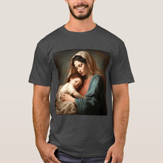 Intimate Painting of Motherhood with Gentle Warm G T-shirt (Voorkant)