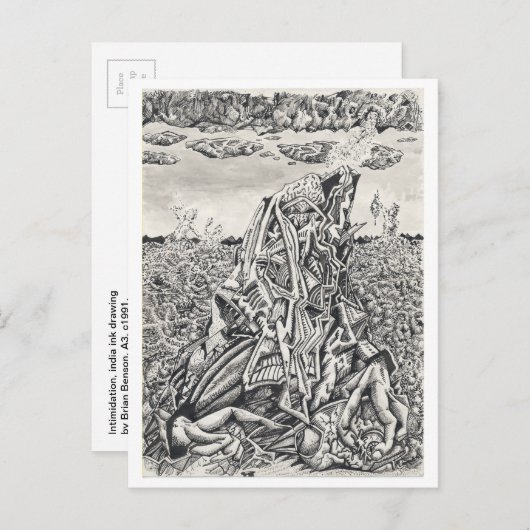 Intimidatie Briefkaart (Voorkant / Achterkant)