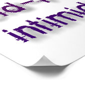 Intimidatie Dirt Bike Motocross Print Poster Bord (Hoek)