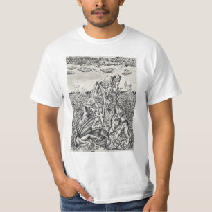 Intimidatie, india-inkttekening t-shirt