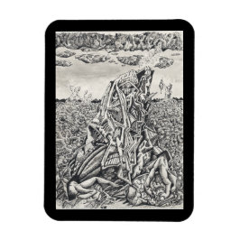 Intimidatie, inkttekening Flexibel Magneet