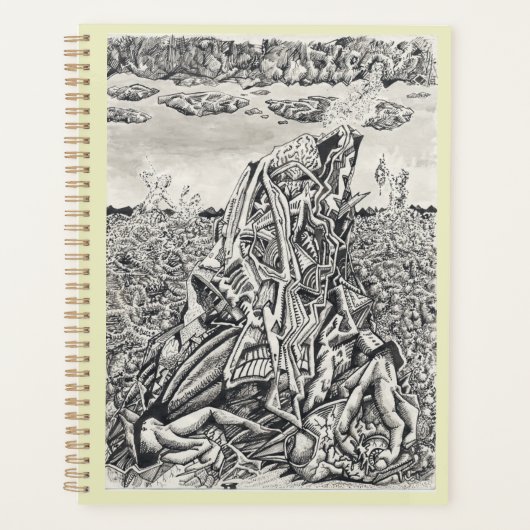 Intimidatie, inkttekening planner (Voorkant)