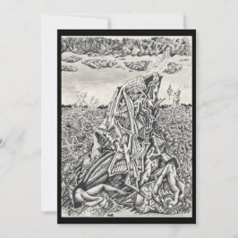 Intimidatie, inkttekening Vlakke Kaart