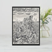 Intimidatie, inkttekening Vlakke Kaart (Staand voorkant)