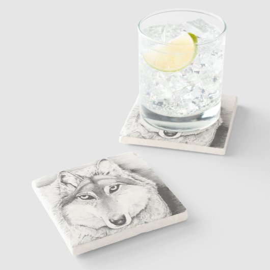 Intimidatie Stenen Onderzetter (Zijkant)