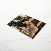 Intimide Save the Date Folie Uitnodiging Briefkaart (Gedraaid)