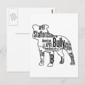 Intimideer Vorm met reddingswoorden Briefkaart (Voorkant / Achterkant)