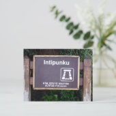 intipunku briefkaart (Staand voorkant)