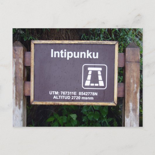 intipunku briefkaart (Voorkant)