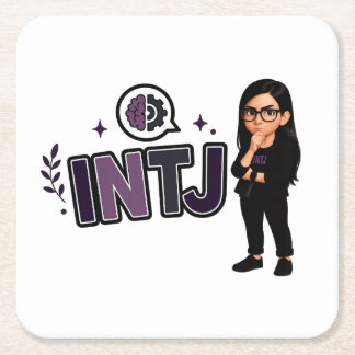 INTJ — A Visionária Estratégica Kartonnen Onderzetters