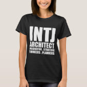 INTJ Architect Introvert T Shirt Black (Voorkant)