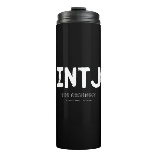 INTJ - Doordacht Tacticien (wit) Thermosbeker (Voorkant)