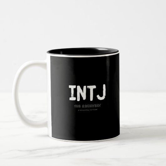 INTJ - Doordacht Tacticien (wit) Tweekleurige Koffiemok (Links)