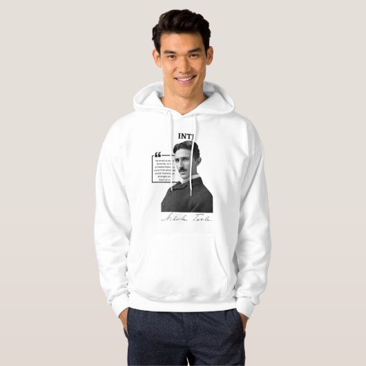 INTJ Hoodie Nikola Tesla (Voorkant volledig)