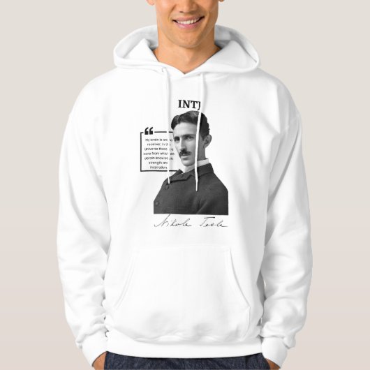INTJ Hoodie Nikola Tesla (Voorkant)