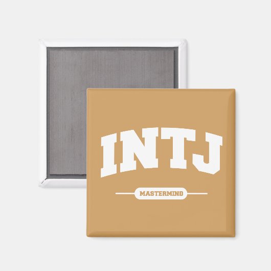 INTJ - Mastermind - Universitaire stijl Magneet (Voorkant / Achterkant)