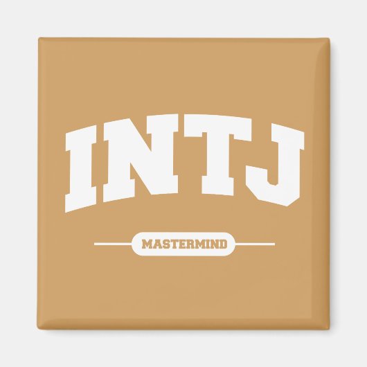 INTJ - Mastermind - Universitaire stijl Magneet (Voorkant)