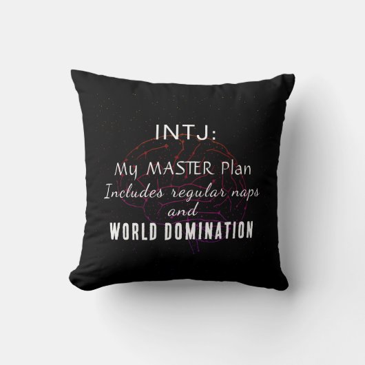 INTJ Masterplan Kussen (Voorkant)