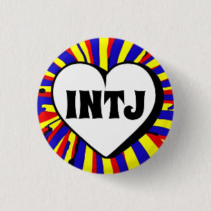 INTJ MBTI 3 Cm Round Badge Ronde Button 3,2 Cm