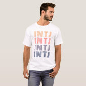 INTJ MBTI - Architect Personality - Myers-Briggs T-shirt (Voorkant volledig)