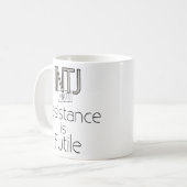 INTJ Resistance is Futile Koffiemok (Voorkant links)
