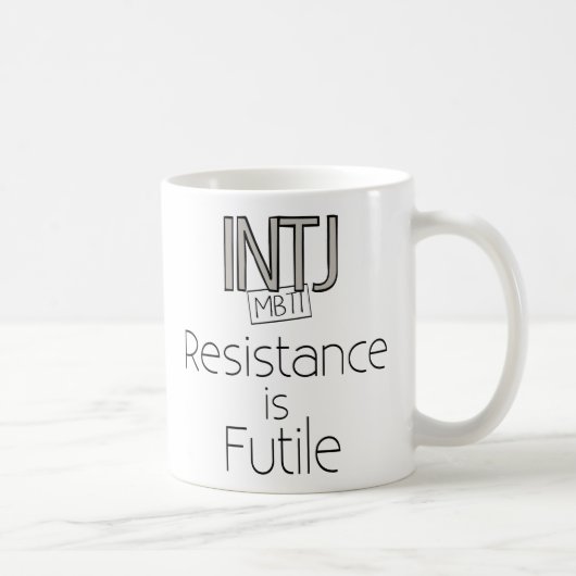 INTJ Resistance is Futile Koffiemok (Rechts)